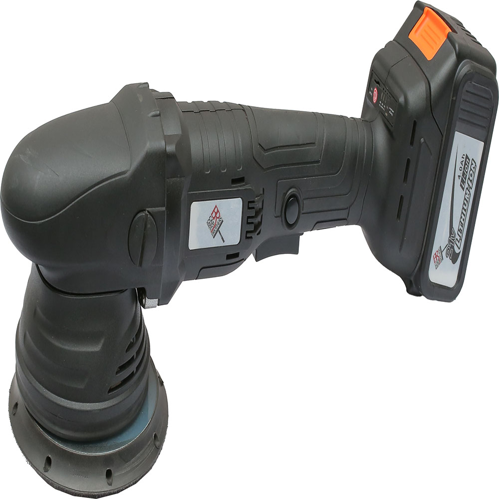 BROTHERS BIG BATTERY POLISHER Dual Action Cordless Polisher With 3 Battery 21V 5 Inch 15mm Throw صاروخ تلميع بالبطارية برازرز (دول اكشن) 5 بوصة مع 3 بطاريات 21 فولت BR-BIG BATTERY POLISHER
