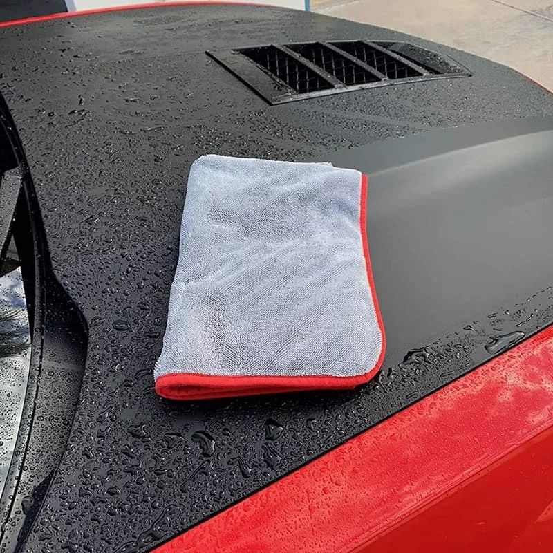 BROTHERS Double Face Super Plush Drying Microfiber Towel 40*40 cm فوطة ميكروفيبر برازرز دبل فاس رمادي*رمادي 40*40 BR-TOWEL/GREY 2F 40x40