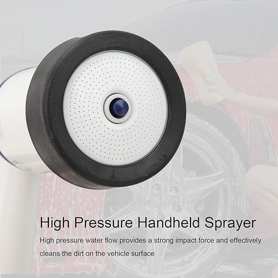 BROTHERS Full Function Atomizer Water Hose Nozzle For Car Washing & Gardens مسدس رش مياة برازرز بالزناد لون ابيض BR/WATERING GUN