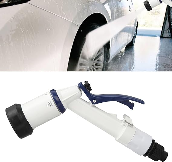 BROTHERS Full Function Atomizer Water Hose Nozzle For Car Washing & Gardens مسدس رش مياة برازرز بالزناد لون ابيض BR/WATERING GUN