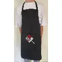 BROTHERS Detailing And Washing Apron بالطو وتوربروف لون اسود للكار كير BR/APRON