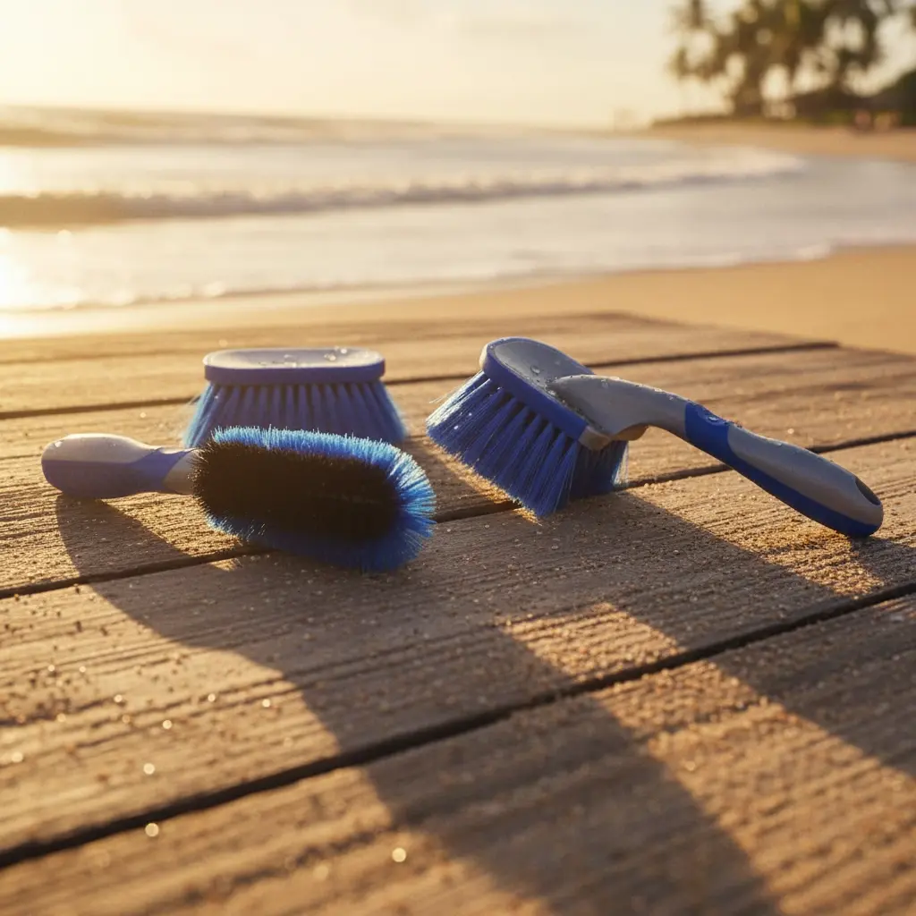 BROTHERS 3 Pcs Brushes Set For All Car Parts طقم فرش برازرز 3 قطع لون ازرق لتنظيف جميع اجزاء السيارة BR/TYRE BRUSH 3PCS SET