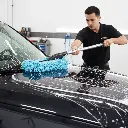 BROTHERS Microfiber Car Wash Brushes With Adjustable Long Handle For External Cleaning سفنجة برازرز + ذراع للتنظيف الخارجي لسطح السيارة BR/CAR WASH BRUSH