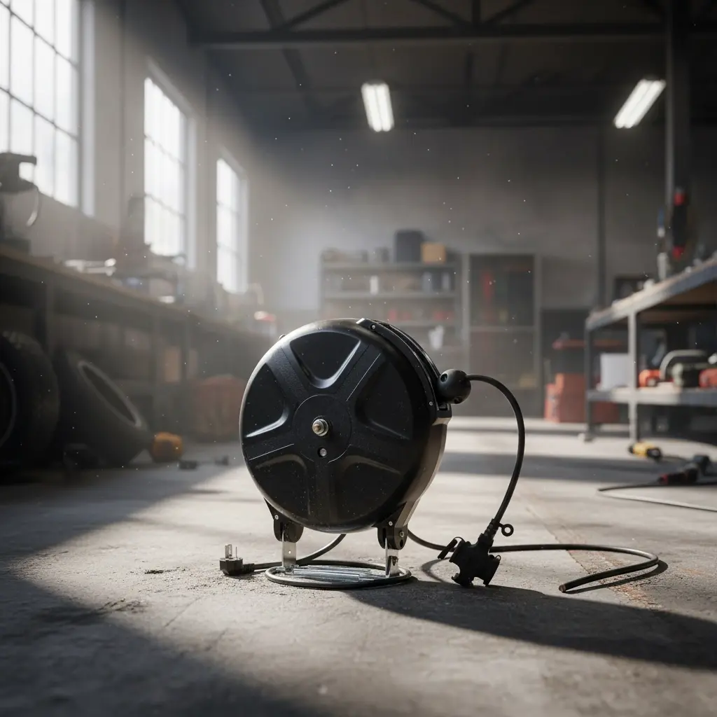 BROTHERS Retractable Cable Reel 10M With Plugs (Heavy Duty) بكرة سلك كهرباء برازرز كهرباء 220 فولت + فيشة - 10 متر ذاتية الارجاع