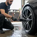 BROTHERS BLACK Wheel, Rim & Engine Brush فرشة برازرز بيد اسود مستقيم لتنظيف الجنوط BR/BLACK HUB BRUSH