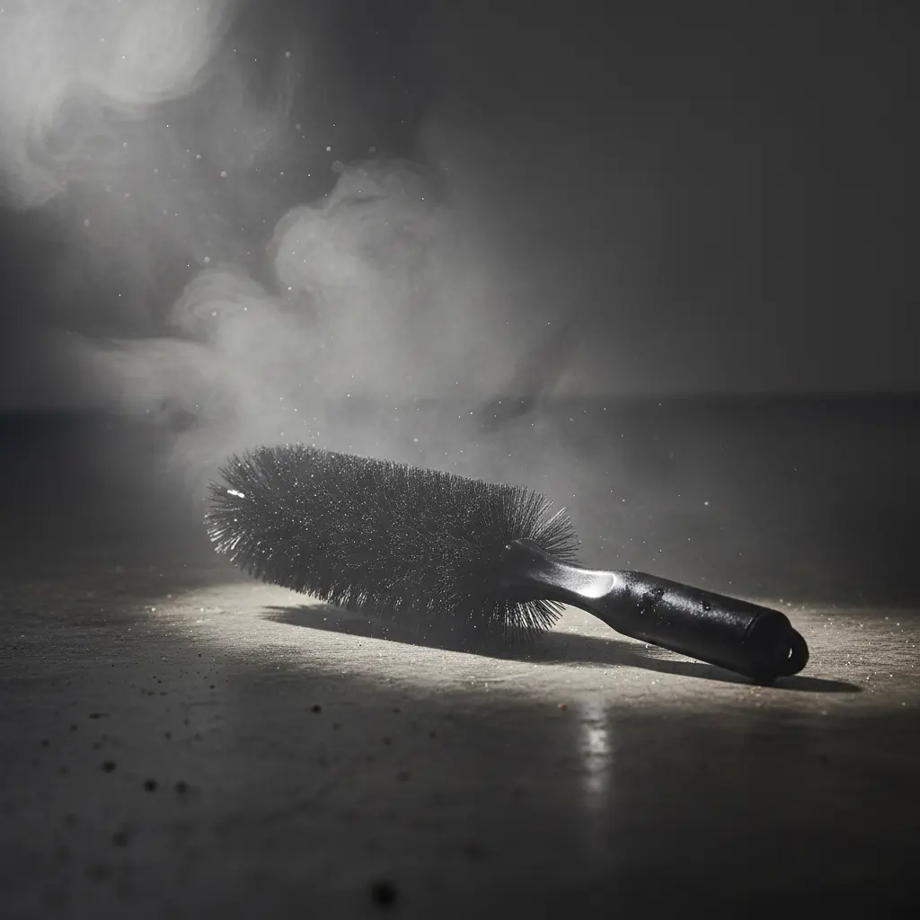 BROTHERS BLACK Wheel, Rim & Engine Brush فرشة برازرز بيد اسود مستقيم لتنظيف الجنوط BR/BLACK HUB BRUSH