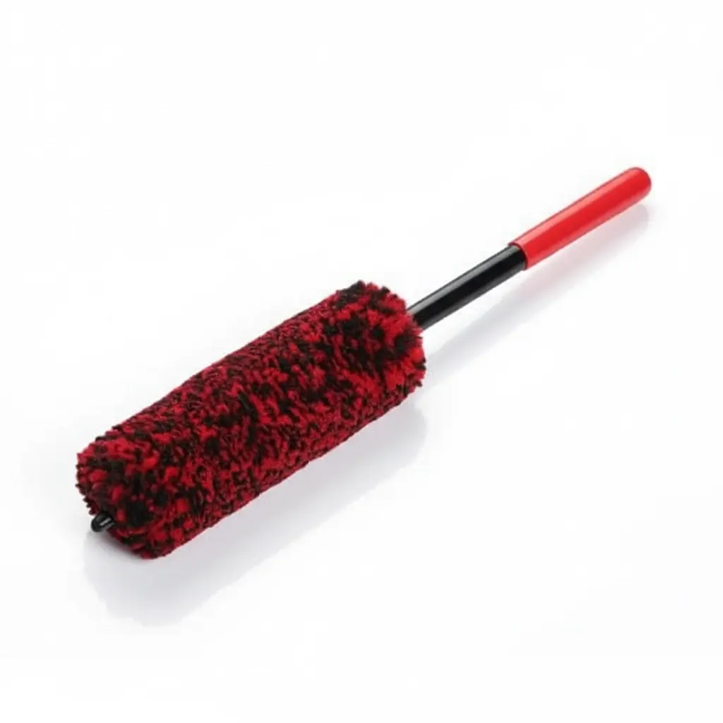BROTHERS Wool Wheel Brush فرشة برازرز فيبر بيد حمراء لتنظيف الجنوط BR/FIBER HUB BRUSH