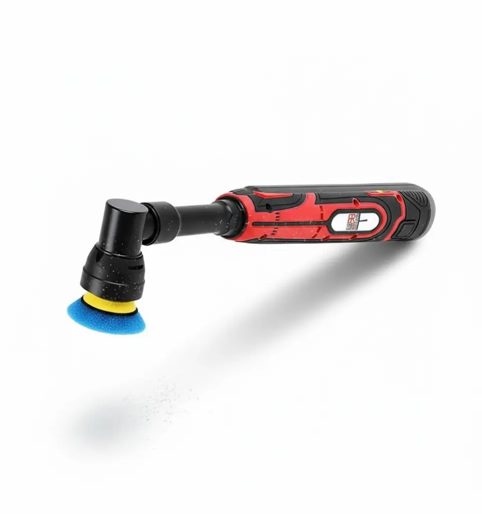 BROTHERS SMALL-BATTERY-POLISHER Dual Action & Rotary Cordless Polisher With 2 Battery 12V 1 inch 3/12mm Throw 800W صاروخ تلميع بالبطارية برازرز (دول اكشن) 1 بوصة 12 فولت BR-SMALL BATTERY POLISHER