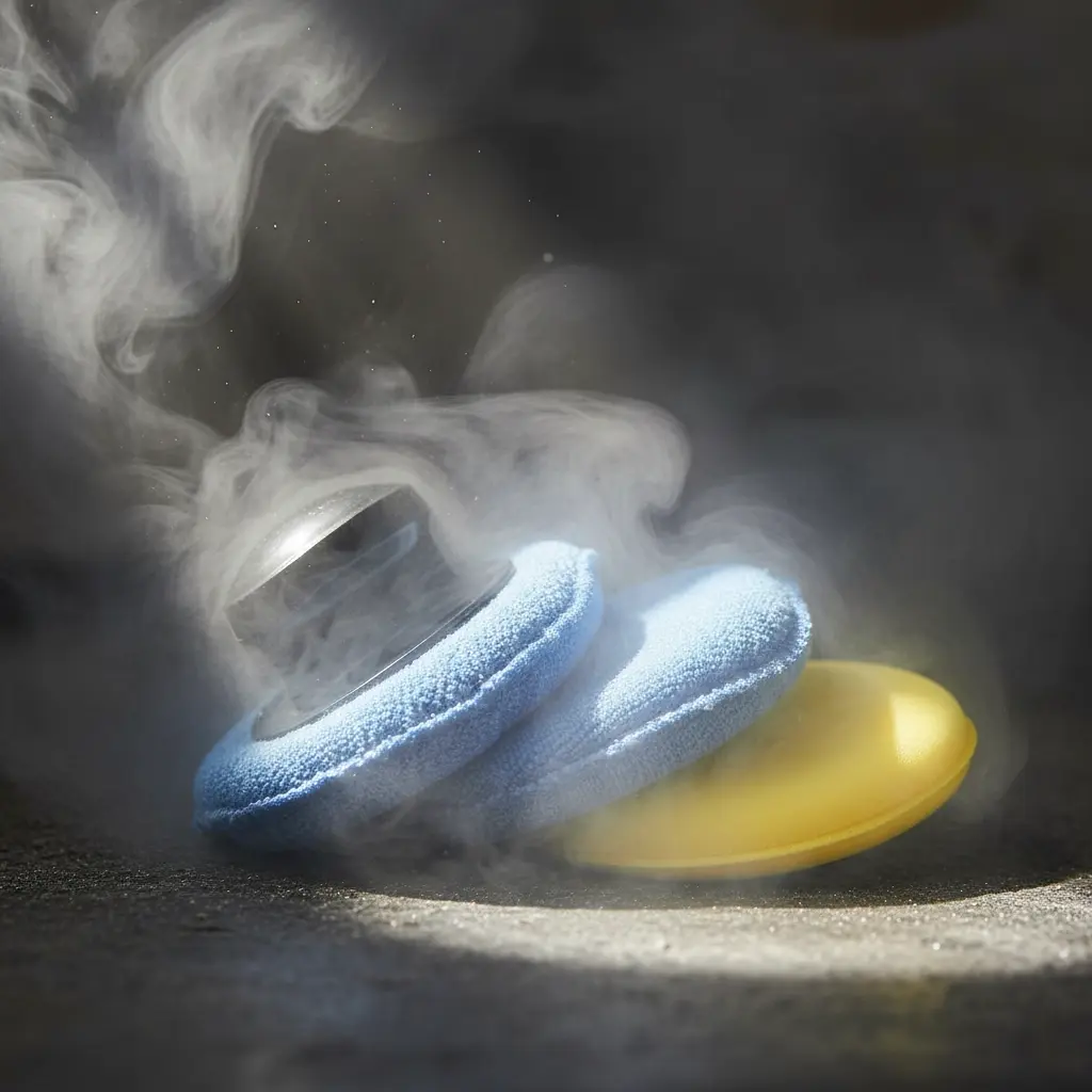 BROTHERS 3 Step Dashboard Sponge 3PCS طقم اسفنجات 3 قطع برازرز + يد لتلميع الطبلوة BR/HAND WAXING