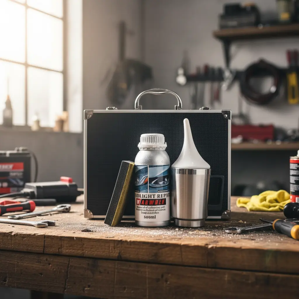 BROTHERS Car Headlights Repair Set شنطة كاملة تلميع فوانيس السيارة BR/HEAD LIGHT REPAIR TOOL