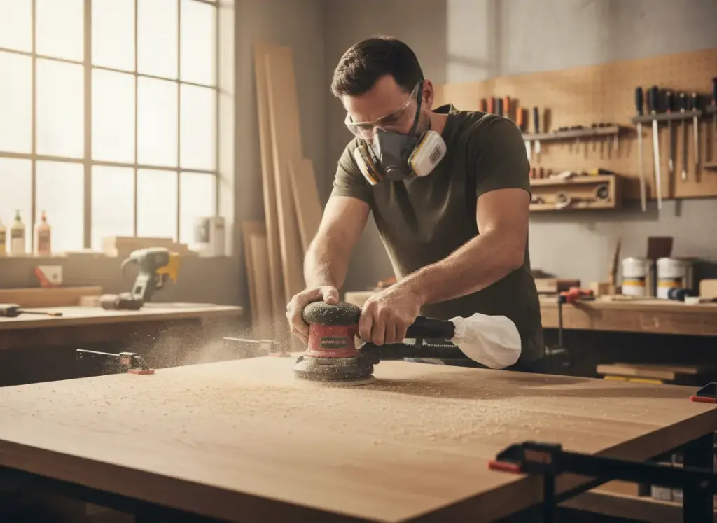 AEROPRO 7335 Air Orbital Sander With Vacuum Function 5 Inch 12000Rpm بافر صنفرة دائري 5 بوصة لفات سريعة 12000 لفة لون احمر GEC.AP7335