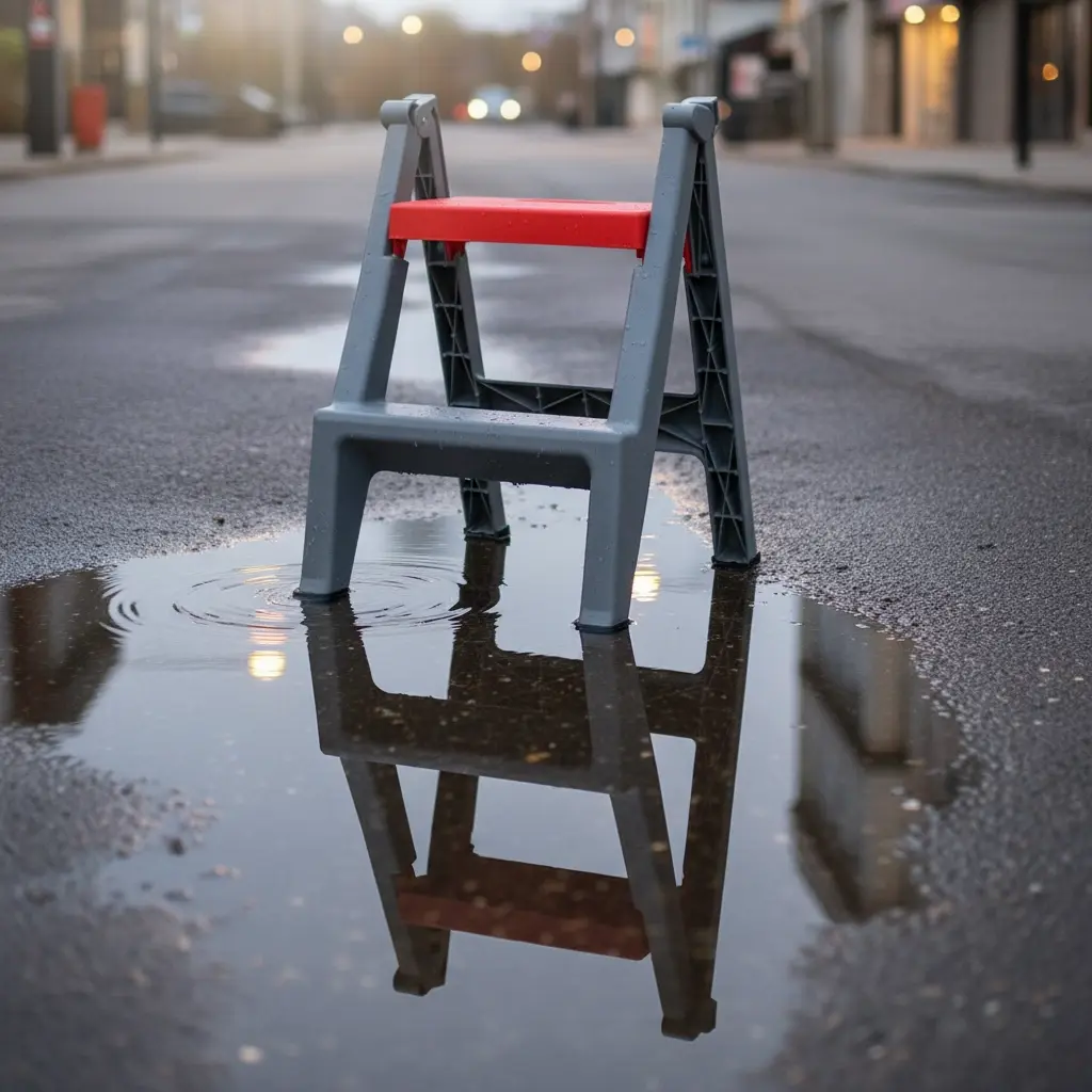 BROTHERS Folding 2-Step Ladder Stool For Detailing & Car Washing سلم برازرز لتنظيف السيارة من الاعلي BR/LADDER