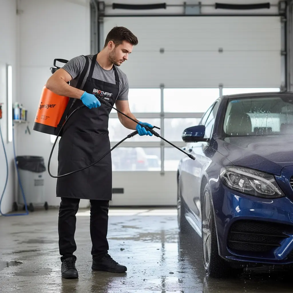 BROTHERS Full Function Gun & Pump Water Sprayer 5L عبوة رش برازرز تحمل علي الكتف بضغط الهواء 5 لتر BR/SHOULDER WATERING CAN 5L.