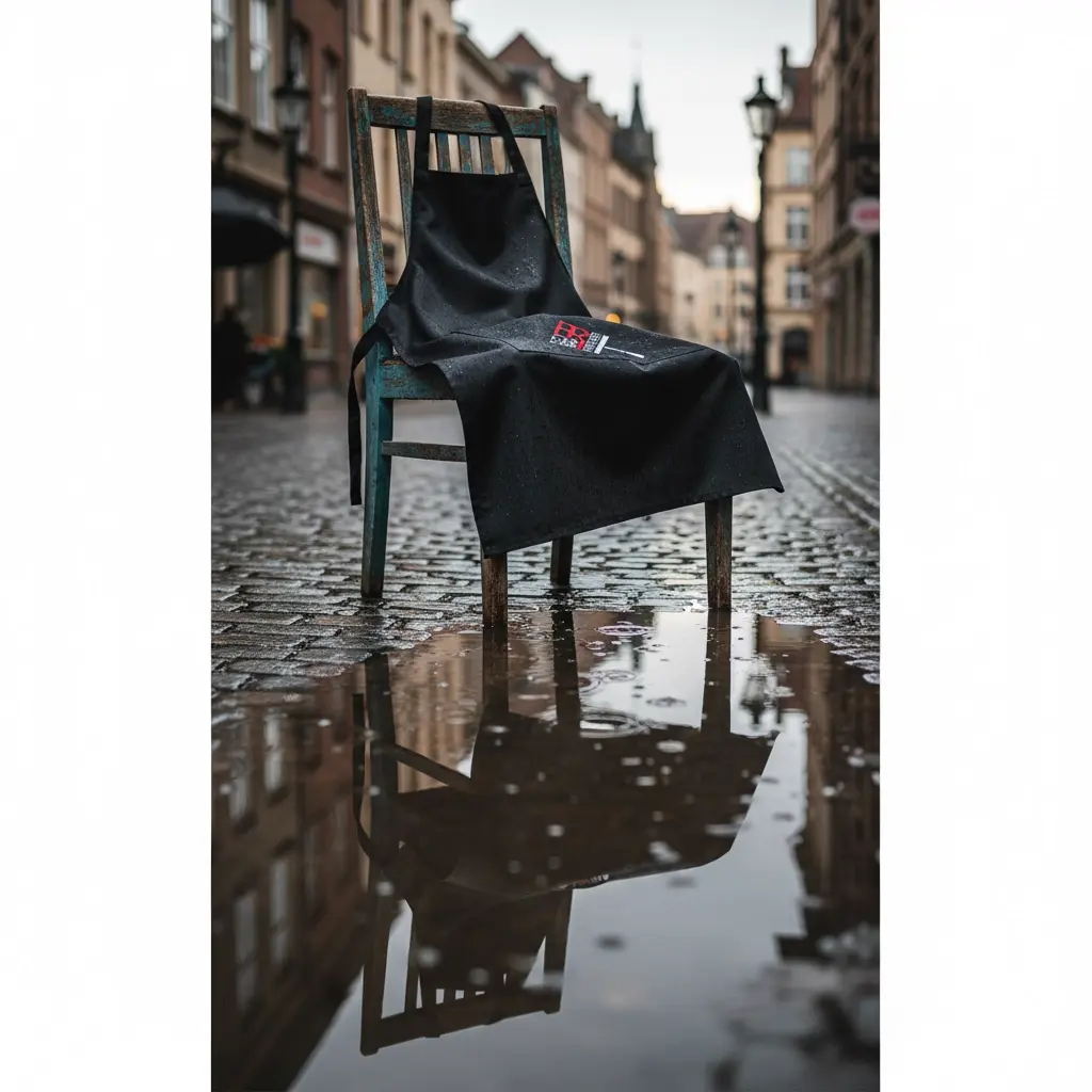 BROTHERS Detailing And Washing Apron بالطو وتوربروف لون اسود للكار كير BR/APRON