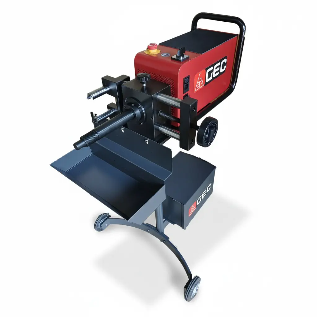 GEC Double Functions Car Brake Disc Lathe مخرطة طنابير فرامل السيارات بنظام مزدوج GEC.Lathe