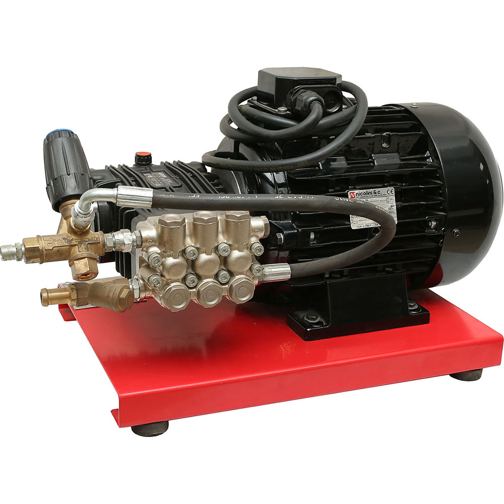 مجموعة غسيل ثابتة اودور ايطالي 10حصان 200بار 380 فولت لون اسود UDOR/ U.JET 21/200