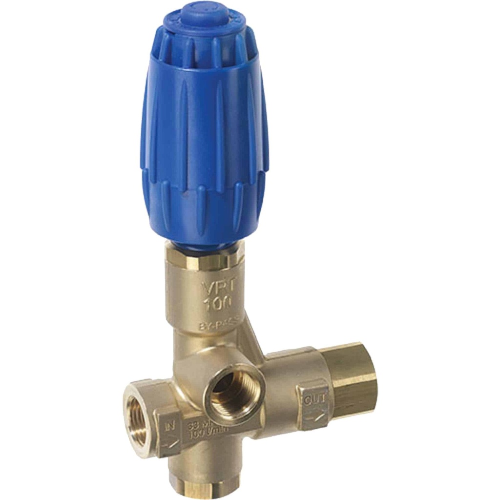 MV VRT100 Brass Unloader Valve By-pass 350Bar 100L/Min (1/2 Inch)