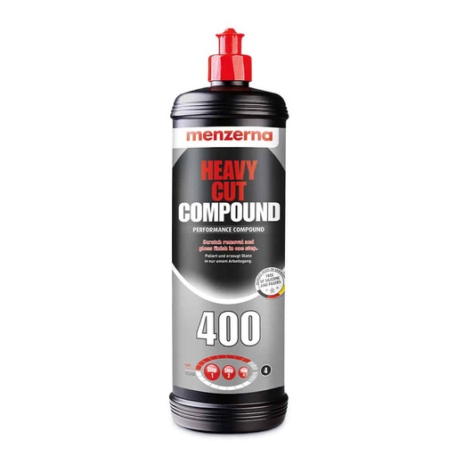 [CCPCXX00020] MENZERNA Heavy Cut Compound 400 - 1L An Innovative Automotive Polish That Removes Scratches And Creates Gloss In A Single Step