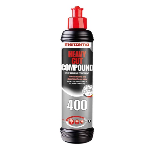 [CCPCXX00021] MENZERNA Heavy Cut Compound 400 - 250ml An Innovative Automotive Polish That Removes Scratches And Creates Gloss In A Single Step