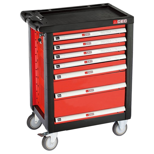 [HPTCXX00002] تروللي عدة ميكانيكا كامل جي اي سي 235 قطعة 7 درج 235 قطعة GEC.TOOLS/TROLLEY 235 PCS