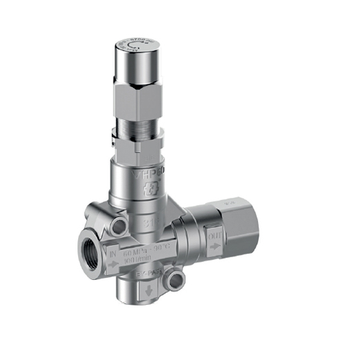 [CWBVXX00007] MV VHP60 AISI 316 Stainless Steel Unloader Valve By-pass With Internal Parts Stainless Steel(AISI 316) 600Bar 100L/Min (1/2 Inch)