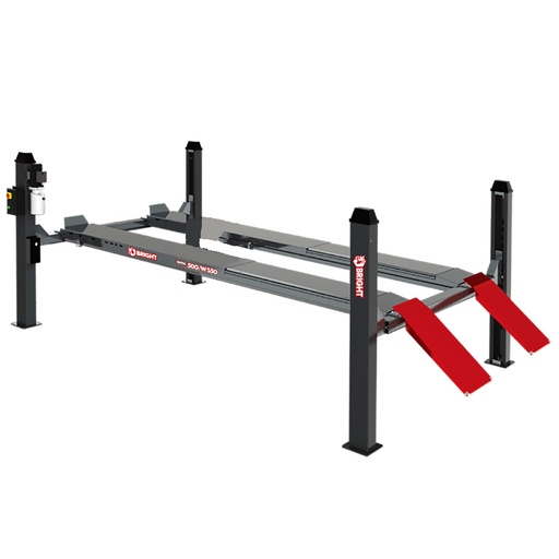 [CSALXX00002] BRIGHT KAPPA500 5 Ton 4-Post Alignment Lift + Electric Control Panel and Pneumatic Lock Without Jacking Beam