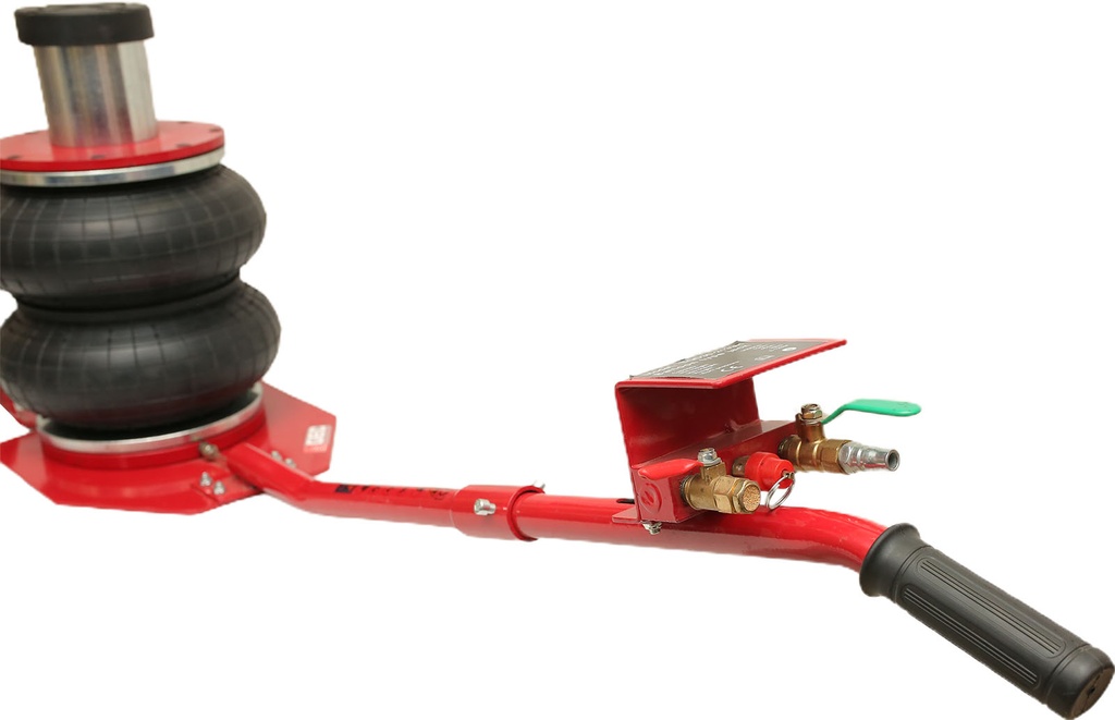 GEC Mobile Double Air Balloon Jack With Control Hand 3 Ton كوريك قربة هواء 2 مرحله ماركة جي اي سي حموله 3 طن بذراع تحكم