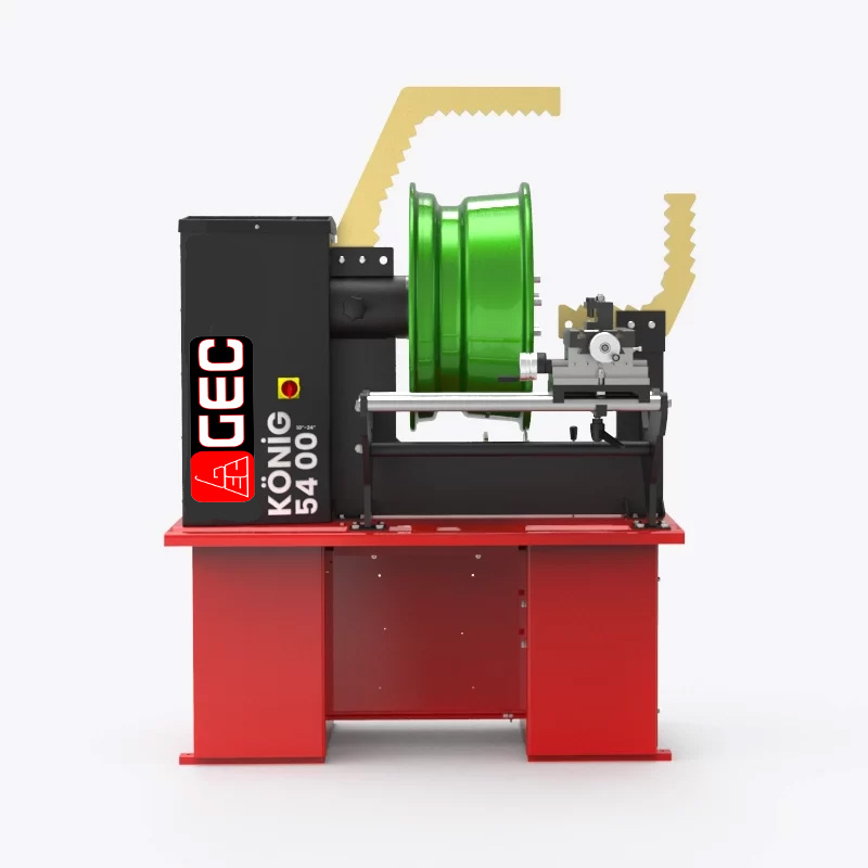 GEC KONIG 54 Turkish Rim Straightener Machine 24Inch ماكينه استعدال وخرط جنوط تركي GEC موديل KONIG 54 مقاس 24 بوصه