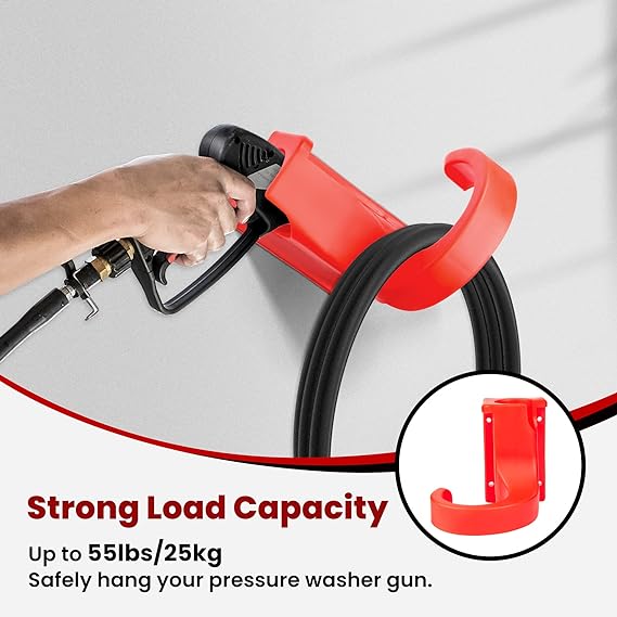 يد برازرز حمراء لتعليق مسدس الغسيل BR/GUN HANGER