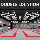 GNENG ZT1028 15PCs Hexagons Lighting System For Car Detailing & Washing Workshop