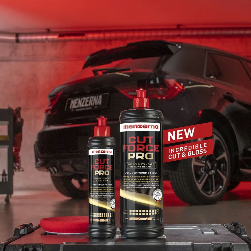 MENZERNA Cut Force Pro - 1L The Gold Standard Polish for Maximum Scratch Removal and Mirror-Like Gloss