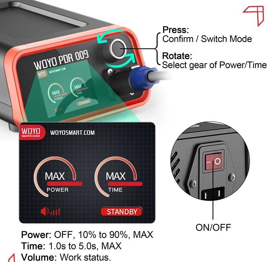 WOYO PDR009 Paintless Dent Repair Tool for Aluminum Car Bodies Only