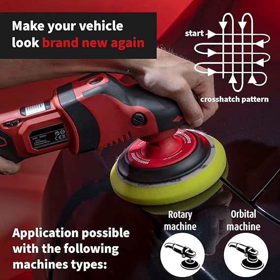 MENZERNA Soft Cut Foam Pad - 150mm STEP 3 Premium Polishing Pad For High-Gloss Polishes