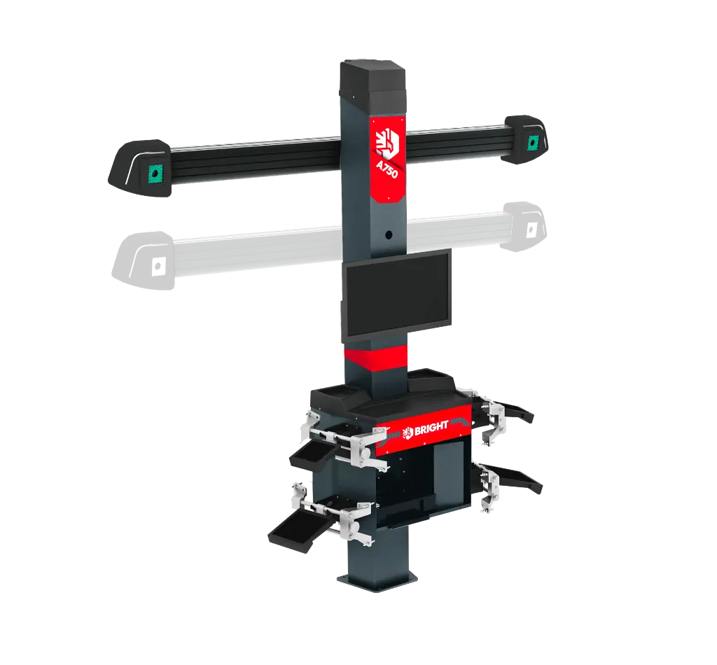 BRIGHT 3D Wheel Alignment Machine A750 جهاز ضبط زوايا ثلاثي الابعاد ذراع متحرك اوتوماتيك برايت BRIGHT/A750