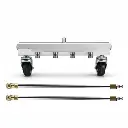 BROTHERS Under Chassis Washer For Cars With 4 Nozzles 250 Bar وحدة من الفولاذ المقاوم للصدا لتنظيف شاسية السيارة الملاكي من الاسفل 250 بار