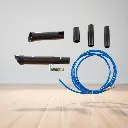 BROTHERS D Tornado Car Care Cleaning Gun With Vacuum Cleaner Adaptors مسدس شفط اتربة حرف D