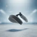 BROTHERS Curved Tire Polishing Brush With 2 Sponge يد بلاستيك برازرز لون رمادي لتلميع الكاوتش + 2 سفنجة سوداء BR/TYRE WAX BRUSH