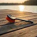 BROTHERS Interior Detailing Brush فرشة برازرز ذراع اسود بشعر احمر للتنظيف الداخلي BR/FOOT BRUSH