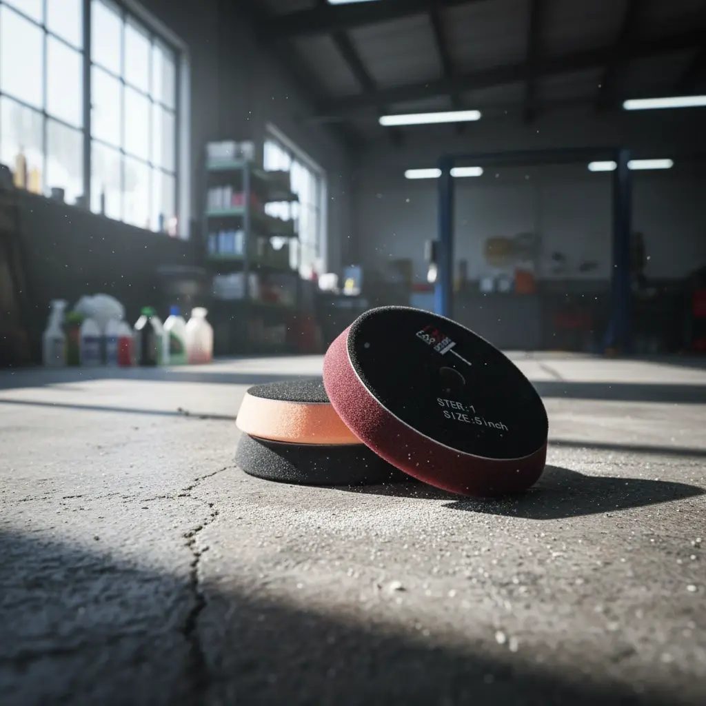 BROTHERS 3 Step Dual Action Foam Buffing Polishing Pads Set 5 Inch (Heavy/Medium/Finish) طقم سفنجات بافر 5 بوصة 3 قطع برازرز جميع مستويات الخشونة خاصة صاروخ التلميع الدول اكشن