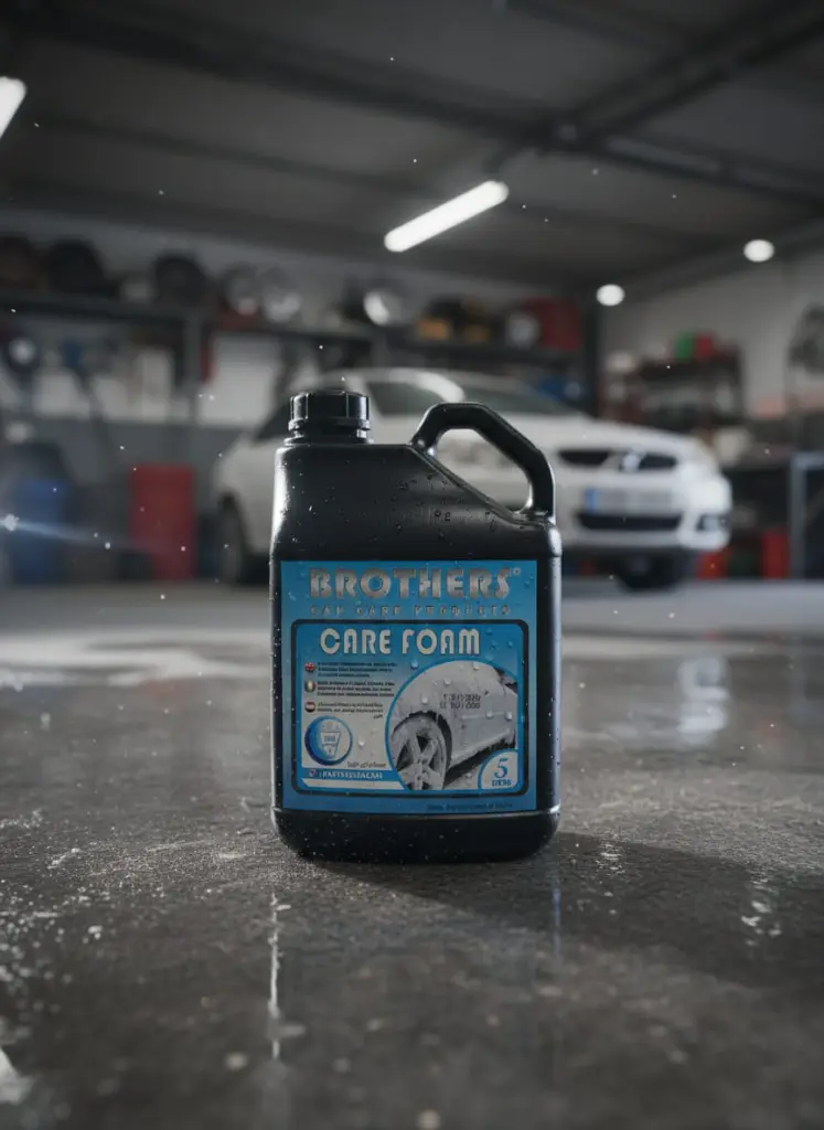 BROTHERS SUPER CARE FOAM 5L Active Foam for Deep Cleansing 1 to 250L Water سوبر كير فوم (عبوة سوداء) شفاف للتنظيف الخارجي للسيارة 5 لتر (1خام:250ماء) BROTHERS/ CARE FOAM 5L