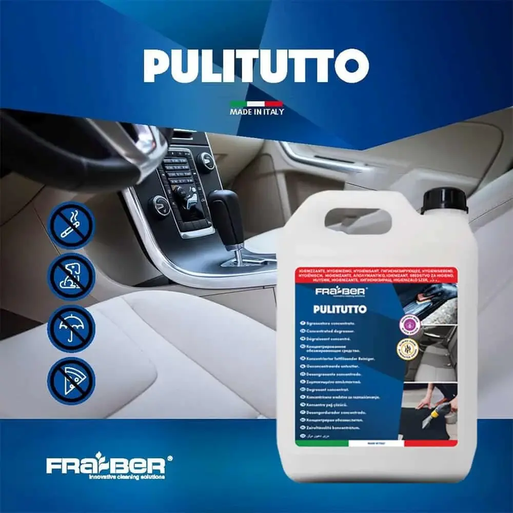 FRA-BER Pulitutto 25L Multi-Purpose Cleaner With Black Orchid Fragrance منظف داخلي شامل (APC) مركز 25 لتر برائحة الاوركيد السوداء ماركة FRA-BER موديل PULITUTTO - يخفف حتى 1:25