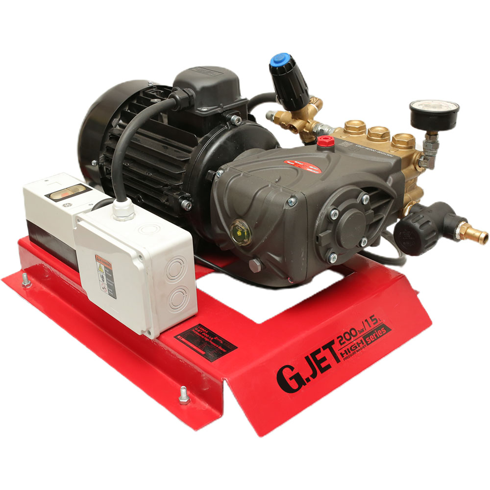 INTERPUMP G.JET GEN-2 15/200 High Pressure Washer DTS With Motor Circuit Breaker 200Bar 7.5HP 15L/min 380V