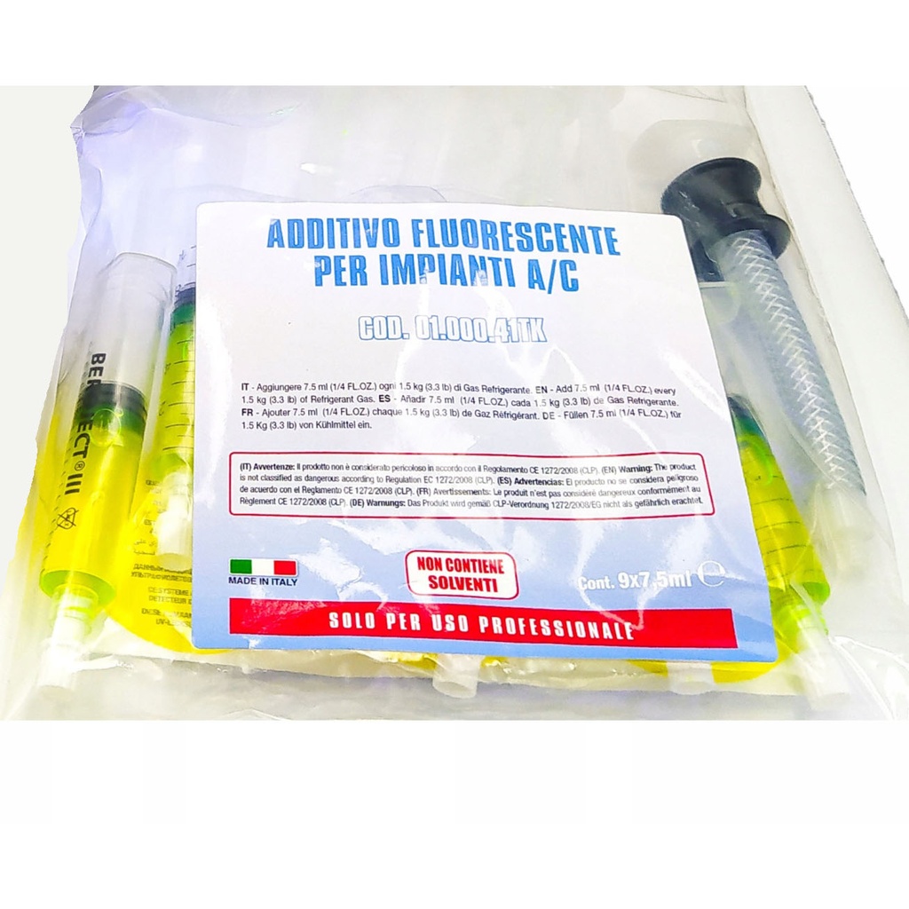 SPIN UV Torch Refills 9×7.5ml – UV Dye Injection for A/C Leak Detection