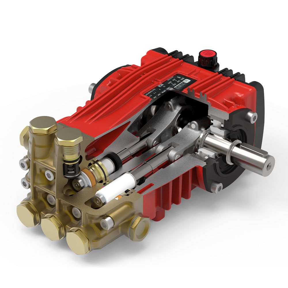 طلمبة غسيل ماركة اودور موديل BC 15-20 RED - وش نحاس اصدار محدود احمر 200 بار 7.5 حصان 15 لتر ايطالي