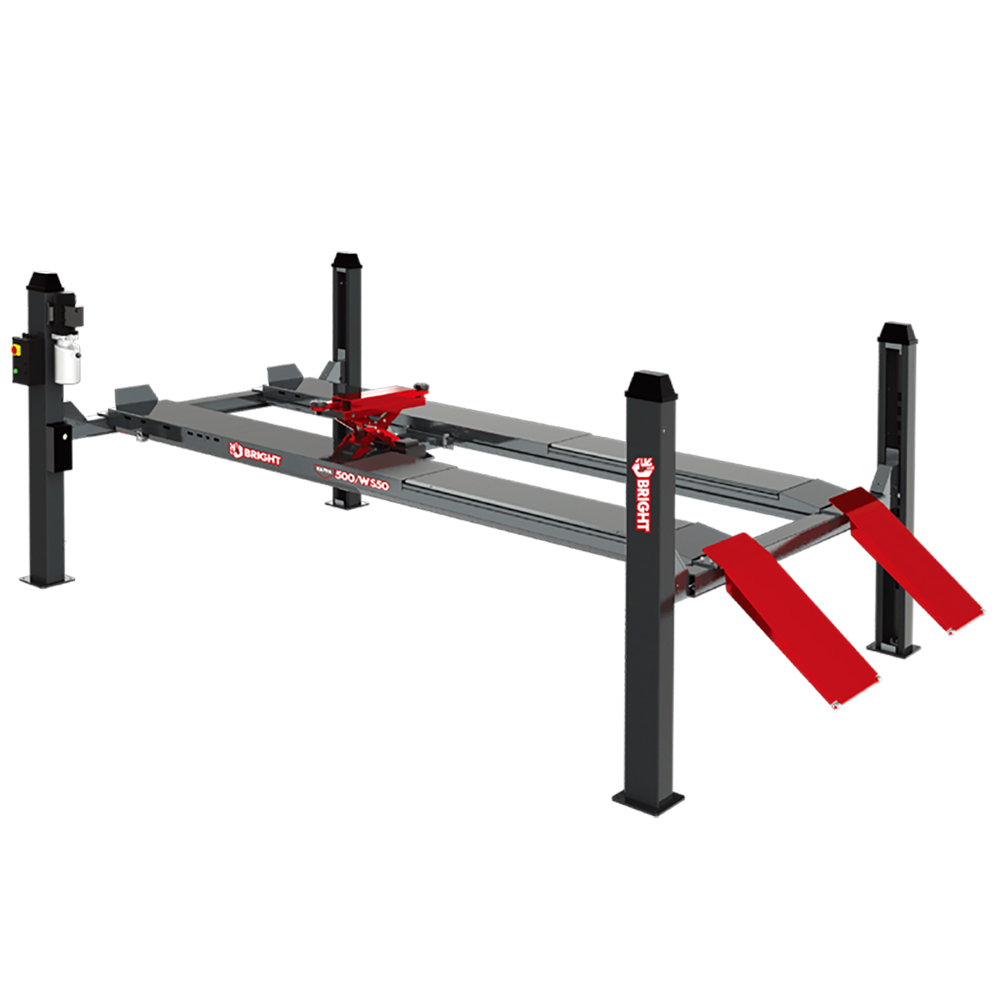 BRIGHT KAPPA500/WT50 5 Ton 4-Post Alignment Lift + Electric Control Panel and Pneumatic Lock With Jacking Beam 