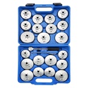 GEC DN-A1013 23PCS Aluminum Oil Filter Cap Wrench Set – Multi-Size for Asian & European Cars