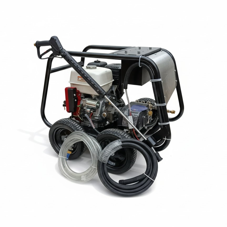 ANNOVI A.Dragon HONDA EE21/250 Mobile High Pressure Washer Powered by Petrol Engine 250Bar 11.7HP 21L/Min (Electric Start)