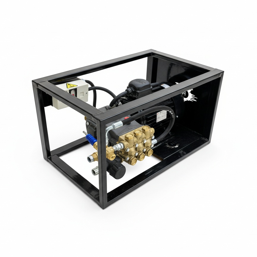 مجموعة غسيل انتربامب ايطالي معدن 7.5 حصان 200 بار 380 فولت INTERPUMP/ G.JET Power Wash 15/200