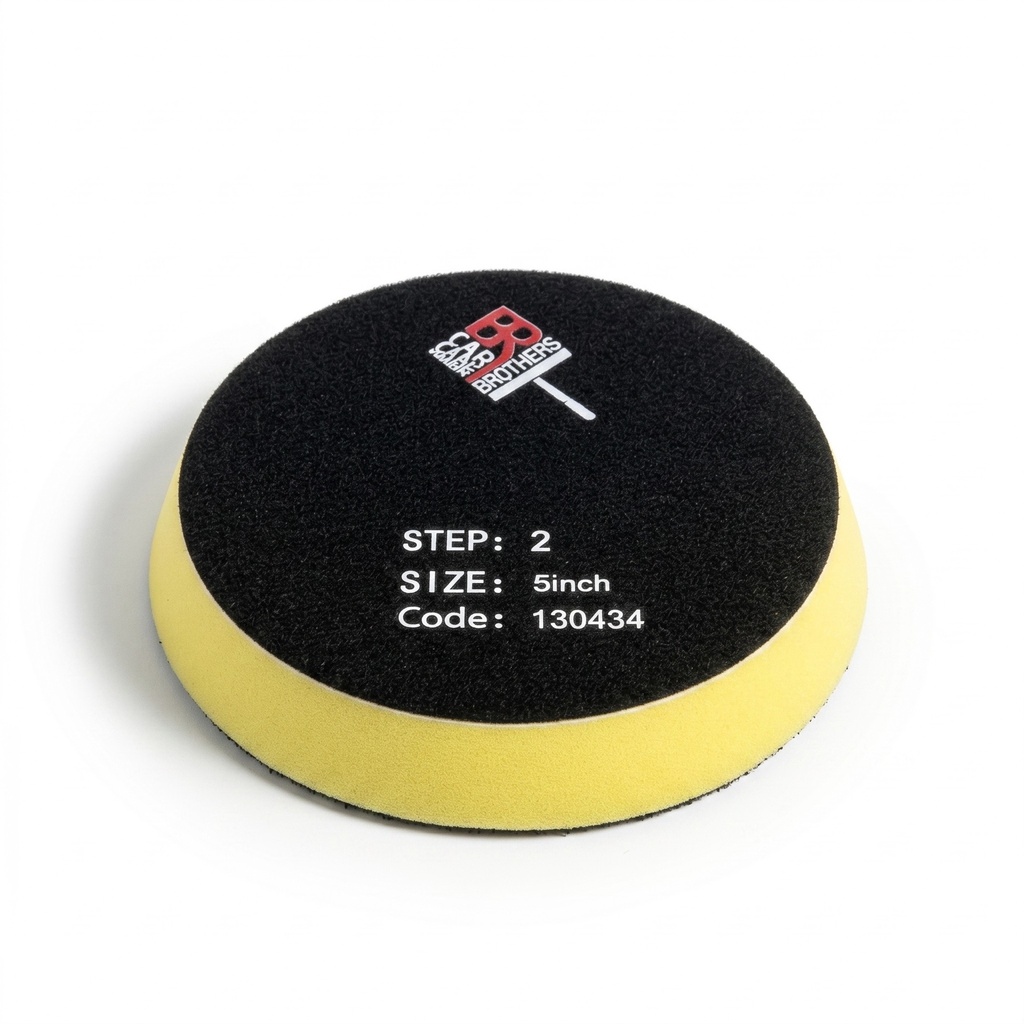 BROTHERS Medium Cut Rotary Foam Pad – 5 Inch (Step 2)