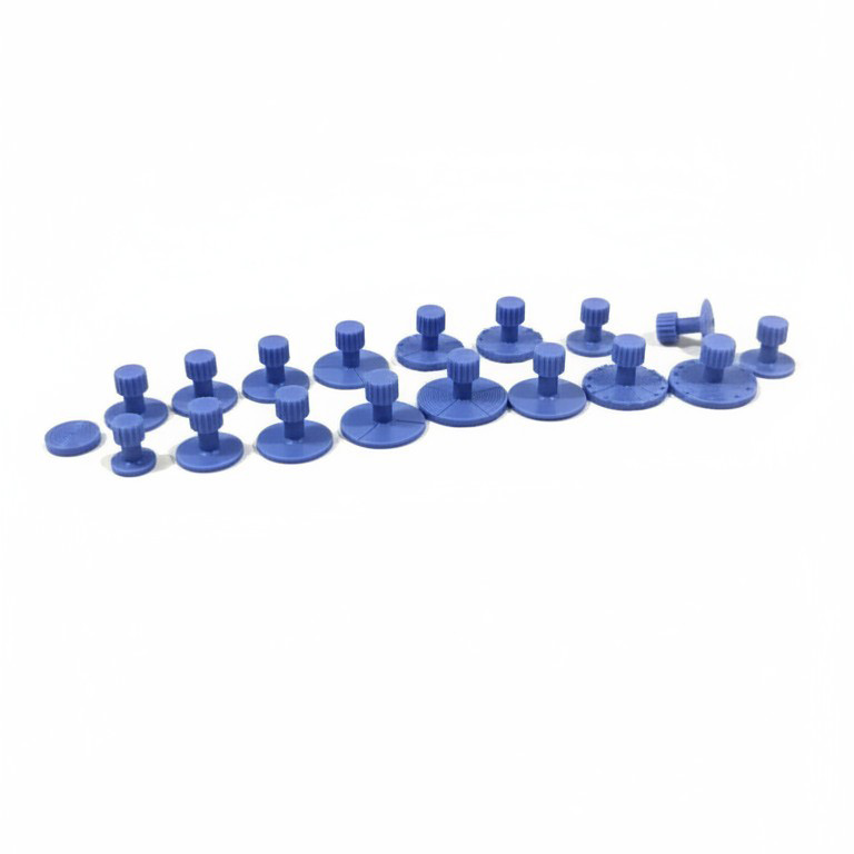 BROTHERS SUPER PDR 18-Piece Blue PDR Glue Pulling Tabs Set - Paintless Dent Removal Tools